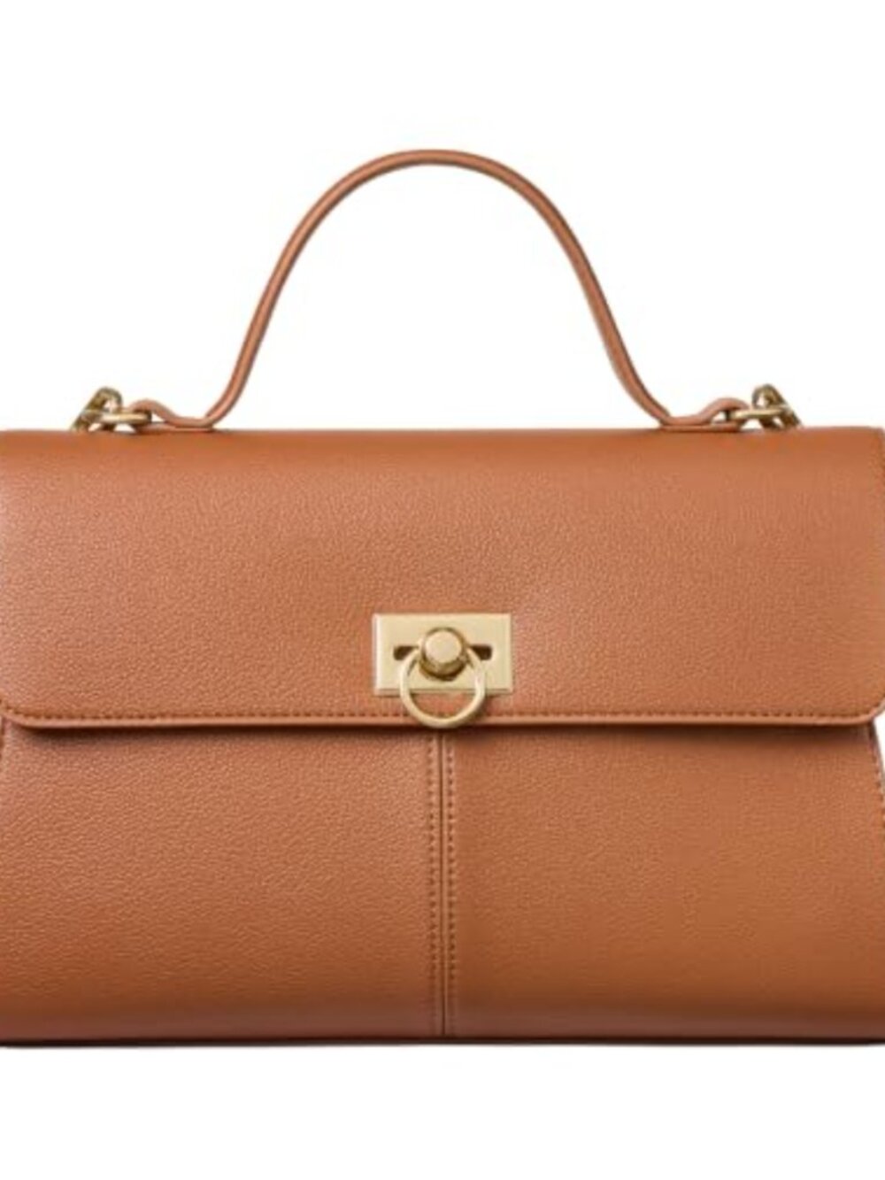 BOSTANTEN Women's PU Leather Crossbody Satchel Top-Handle Handbag